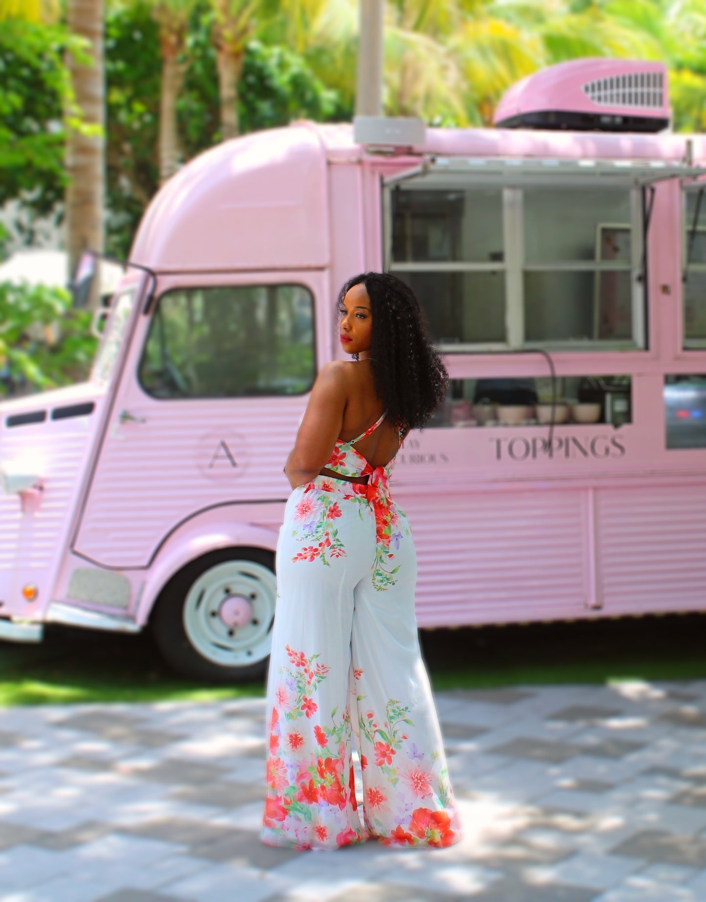 Sunset Bloom Two-Piece Set