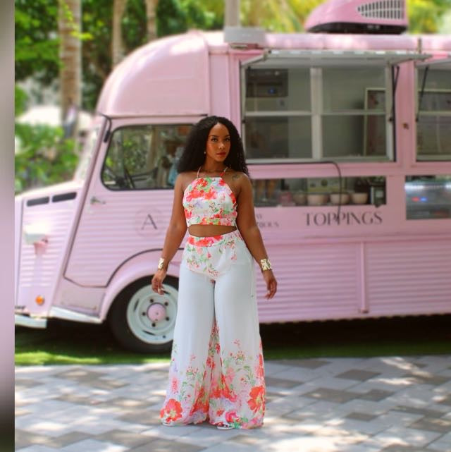 Sunset Bloom Two-Piece Set