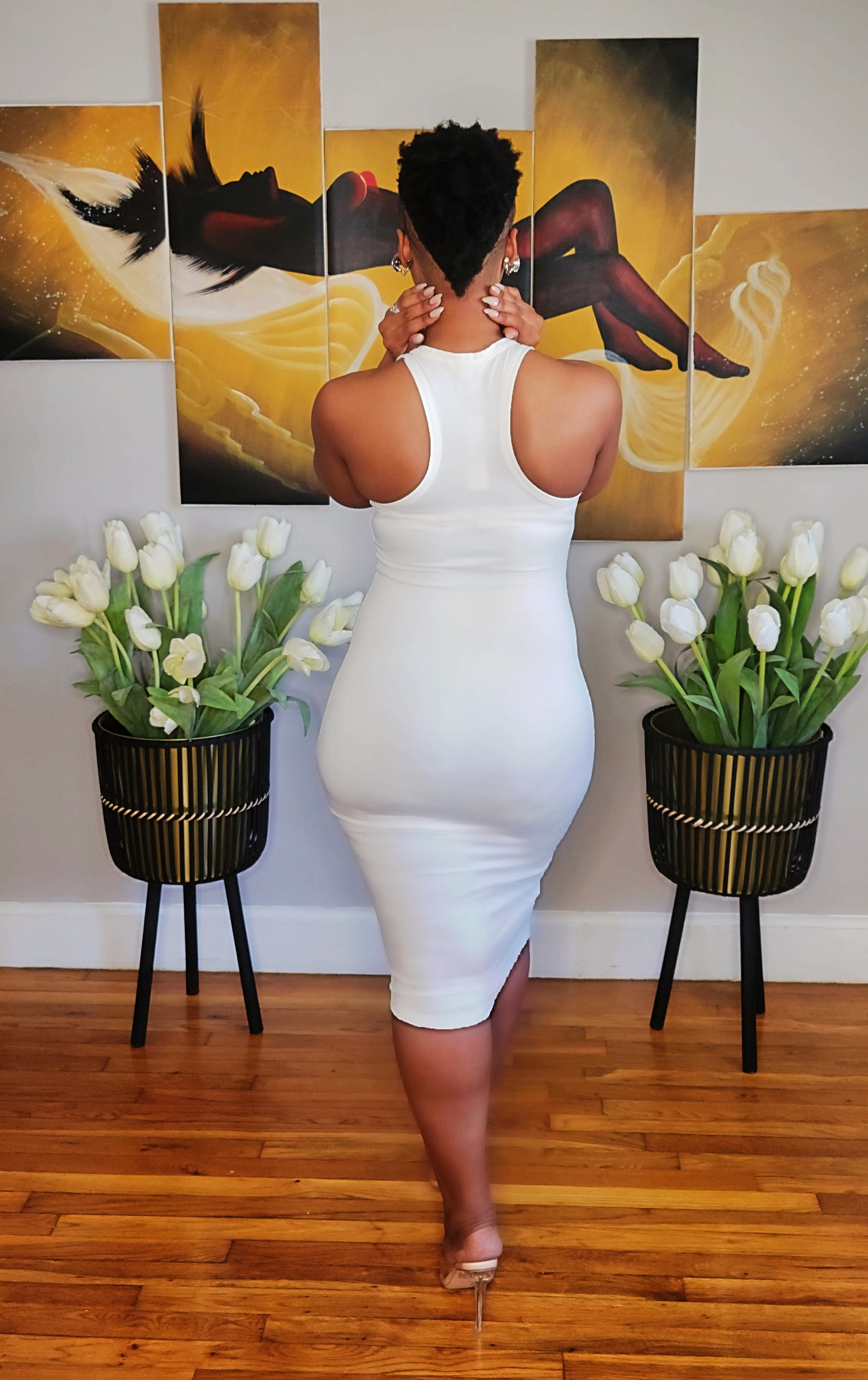 Peak Season Dress White