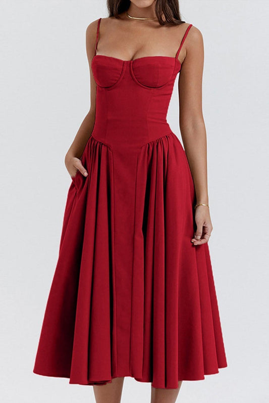 Nevena Dress- Red