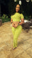 Allure Ruched Skirt Set