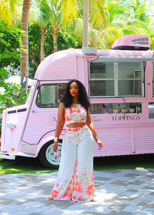 Sunset Bloom Two-Piece Set