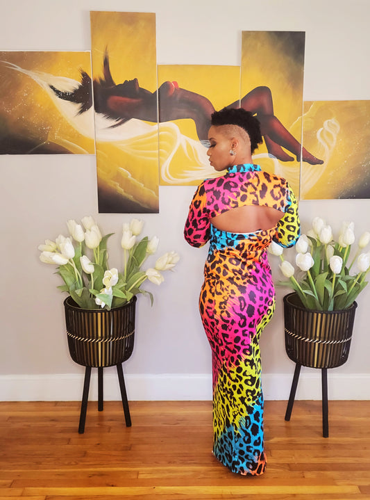 Leopard and Wine Set